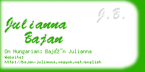 julianna bajan business card